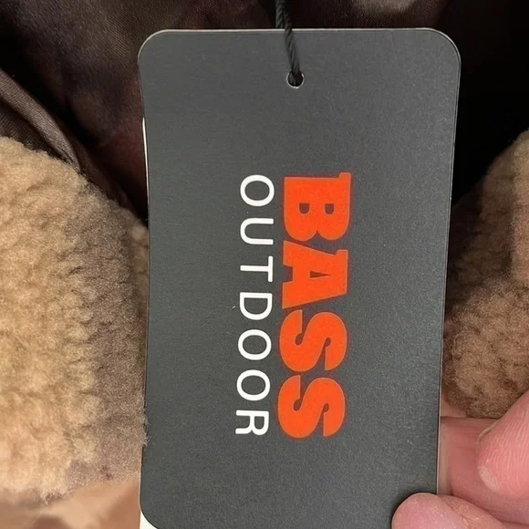 Bass Outdoor Women’s Tan And Brown Sherpa Shacket, Size Large NWT - Picture 5 of 11